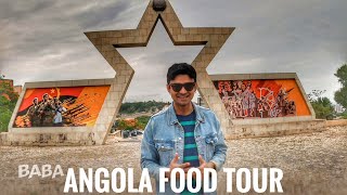 Angolan Food Tour in Luanda  Angola  African Moamba De Ginguba Indianfoodie [upl. by Amzu]