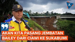 Jalan Tol Bocimi Longsor BPJT Akan Pasang Jembatan Baja Sementara [upl. by Pahl796]