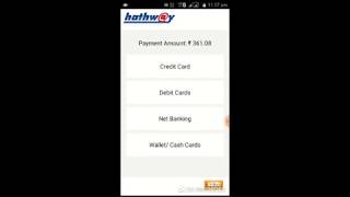 how to pay Hathway CABLE bill online for selected plan with app as per trai rules [upl. by Asseret]