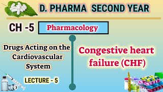 Congestive heart failure  Ch5  L5  Pharmacology  Drugs acting on CVS  DPharm second year [upl. by Lianna1]