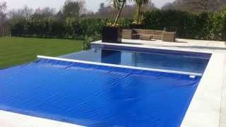 Aquamatic Swimming Pool cover Infinity Edge [upl. by Ailey]