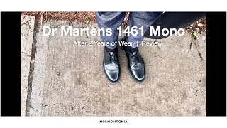 Dr Martens 1461 Mono Revisited  2 Years Later Review  Minimalist Menswear drmartens [upl. by Reddin]