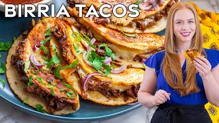 Easy Birria Tacos  The Best Beef Tacos Recipe [upl. by Oelgnaed]