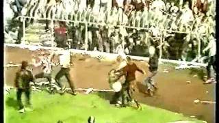 Glentoran v Linfield 1983 cup final riot [upl. by Eahsal]