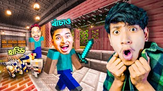 Haddi Attacked Sokher Gamer  Ender Dragon Vs The Bangla Gamer Ep16 [upl. by Nnylirak]