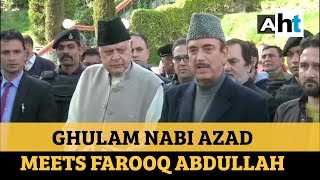 ‘Democracy should be restored’ Ghulam Nabi Azad meets Farooq Abdullah [upl. by Elyagiba]