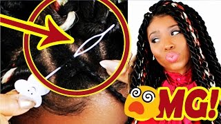 Senegalese Twist CROCHET NO CORNROW METHOD [upl. by Oranneg179]