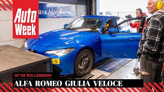 Alfa Romeo Giulia Veloce Q4 2018  Op de rollenbank [upl. by Yejus194]