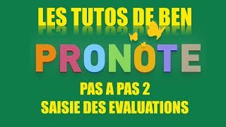 PRONOTE pas à pas 2 Compétences et notes [upl. by Hluchy796]