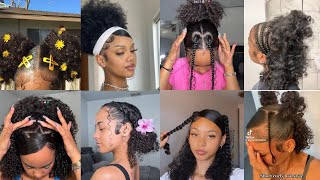 💖Easy Natural Curly hairstylestrendy hairstyles compilation 🦋✨ [upl. by Zulch]