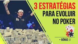 3 Estratégias Simples e Fáceis para melhorar no poker [upl. by Htinnek]