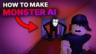 How to make a PATHFINDING MONSTER AI in ROBLOX FREE KIT [upl. by Camila]