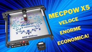 Laser MECPOW X5 il 22W più grande preciso ed economico [upl. by Hawger]