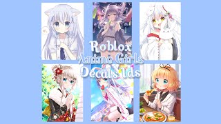 ROBLOX  Bloxburg amp Royale High  Anime Girls Decals Ids [upl. by Dorita]