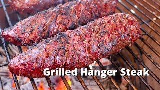 Grilled Hanger Steaks  Recipe for Grilling Hanger Steaks on Grilla Kong [upl. by Aineles]