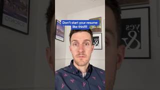 The correct way to start your resume career resume jobsearch cv [upl. by Yenhpad303]