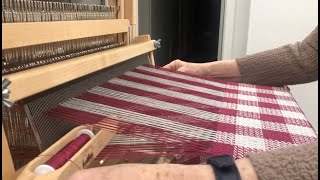 LoftyFiber Helping Hands  Warping Demo on a Schacht Wolf Loom [upl. by Hallie]