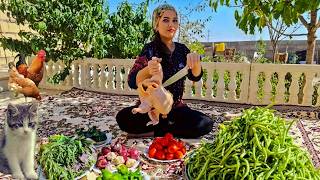 The best old way of pickling beansCooking The most delicious Beans PilafIstanbuliIn The Village [upl. by Ajna]