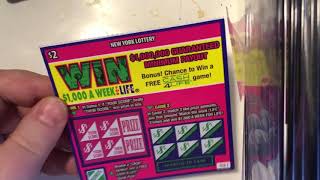 NY Lottery Win For Life Scratch Off [upl. by Compton488]