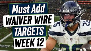 Week 12 Waiver Wire Adds  2023 Fantasy Football Advice [upl. by Atnas645]