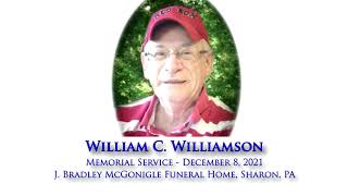 William C Williamson Memorial Service 120821 [upl. by Eikcin]