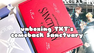 unboxing TXT’s new comeback The Star Chapter Sanctuary [upl. by Pacifa]