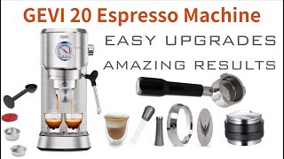 Gevi 20 Espresso Machine Upgrades  Can we improve the quality of this machine [upl. by Atiuqin]