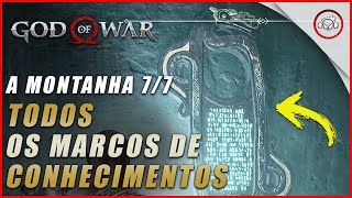 God of war A localização de todos os Marcos de Conhecimentos na Montanha 77  Super dica [upl. by Yznyl]