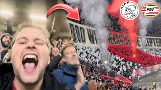 ABSOLUTE SCENES AS AJAX BEAT UNBEATABLE PSV IN DE TOPPER Ajax  PSV Matchday Vlog [upl. by Thurlough892]