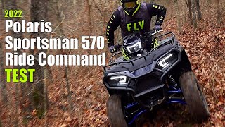 2022 Polaris Sportsman 570 Trail and Ride Command Edition Test Review [upl. by Gwenni]