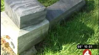 Why are tombstones toppled in cemetery [upl. by Garcia417]