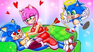 Sonics Dream of Cute Lover Amy Rose  Love Story  Sonic the Hedgehog 2 Animation [upl. by Sesiom25]