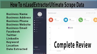 how to scrape data Rs lead Extractor Ultimate review  best lead generation software [upl. by Olympias]