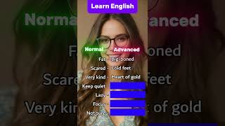 Learn English  Basic vs Advanced Words englishlearning speakingenglish englishclass englishteac [upl. by Asilef]