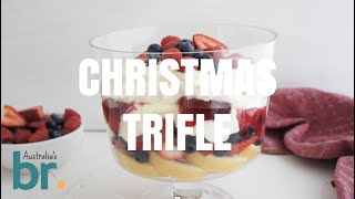 How To Make Classic Christmas Trifle  Australias Best Recipes [upl. by Aliac]