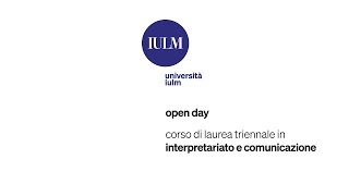 Open Day Triennali  Interpretariato e comunicazione [upl. by Trude]