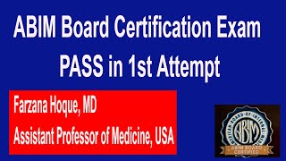 ABIM Board Certification Exam  How to PASS USA BOARD EXAM certification ABIM img [upl. by Trevah77]