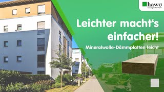 Leichte Dämmplatten aus Mineralwolle für eine leichtere Verarbeitung [upl. by Lenzi316]