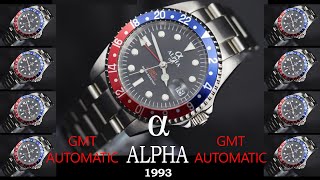 ❤️💙 ALPHA 1993 GMT PEPSI BRACELET JUBILEE LE PLUS BEL HOMMAGE A LA ROLEX 16750 ❤️💙 [upl. by Bertero793]