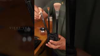 How to clean Makeup Brush Kerala Makeup Artist Vikas Vks Makeup shorts youtubeshorts beauty [upl. by Kalasky]