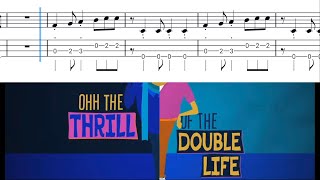 Double Life  EASY SHORT 4 String Bass Tab Tutorial  Despicable Me 4 [upl. by Atteinotna]