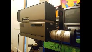 Sony AVC3250 1970s BampW vidicon camera test [upl. by Klos933]