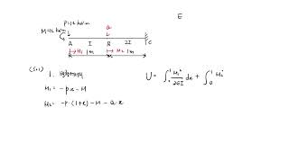 기출문제 17  캔틸레버보 변형에너지 STUDY WITH ME [upl. by Viking]