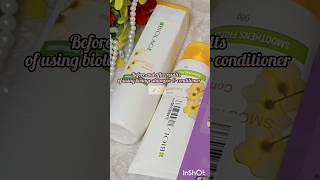 before and after results of using biolage shampoo amp conditioner biolage biolagereview shorts [upl. by Eegnat]