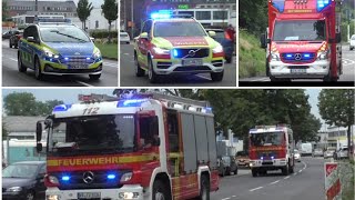 Einsatzfahrten FeuerwehrRettungsdienstPolizei in Krefeld und vieles mehr [upl. by Beker355]