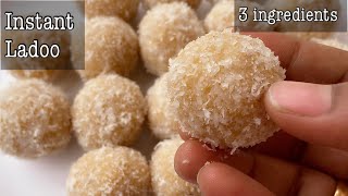 Janmashtami Recipes Krishna Jayanthi Special Recipes Instant Coconut Ladoo Nariyal Laddu Recipe [upl. by Abihsot]