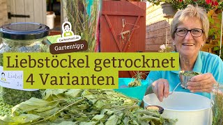 4 Möglichkeiten getrocknetes Liebstöckel  Maggikraut in der Küche zu verwenden  Vorratshaltung [upl. by Leitnahs786]