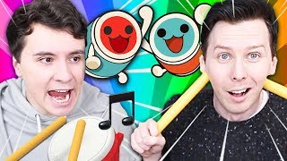 Dan vs Phil  DRUMMING CHALLENGE 🥁 [upl. by Ahsiad]