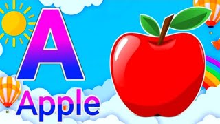 ABCD rhymes a for apple b for ball cartoon a for apple b for ball song video abcd cartoon video [upl. by Ahsyek]