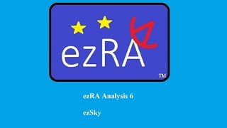 ezRA Analysis 6  ezSky [upl. by Ettena]